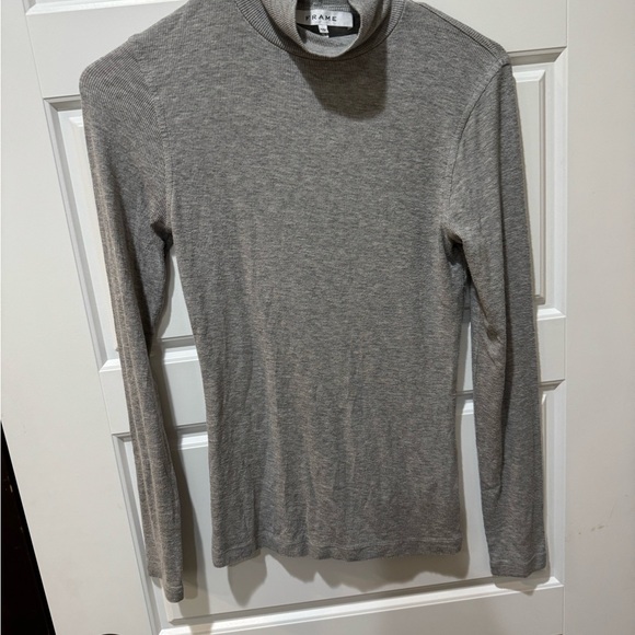 Frame Ribbed Mock Neck Top - Picture 4 of 4